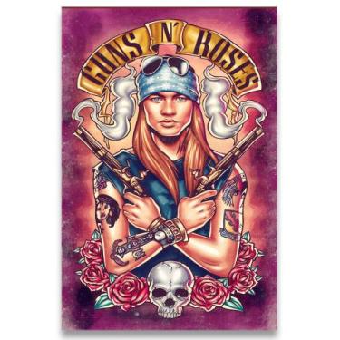 Imagem de Poster Decorativo 42cm X 30cm A3 Brilhante Guns N Roses - Bd Net Colle