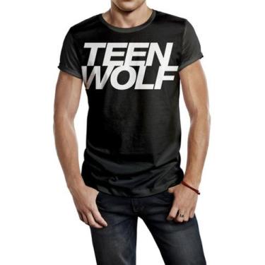 Imagem de Camiseta Masculina Logo Teen Wolf Lobo Adolescente Ref:702 - Smoke