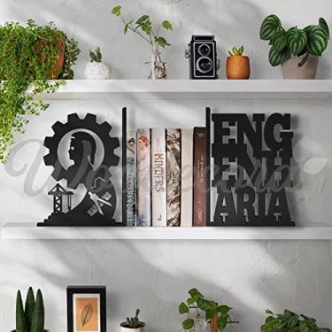 Imagem de Aparador de Livros Engenharia Civil Woodecora