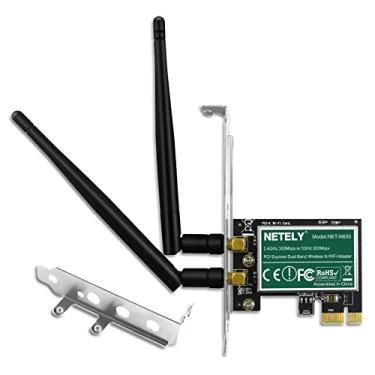 Imagem de NETELY Wireless N Dual Band N600 2-Stream PCI Express(PCI-E Adaptador Wi-Fi para PCs ou estações de trabalho - Placa Wi-Fi PCIE - Adaptador Wi-Fi PCIE - Adaptador de rede sem fio Qualcomm Atheros (NET-N600)