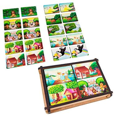 Jogo Educativo Infantil em madeira Alf - Jogos Educativos - Magazine Luiza