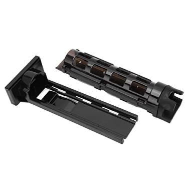 Imagem de Leftwei Suporte de vara de pesca, furo de filtro de água design destacável isca de pesca barril de vara para riverside preto