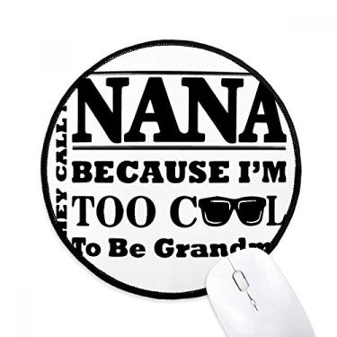 Imagem de DIYthinker Cartas da vovó dos desenhos animados presentes Best Wishes Mouse Pad desktop escritório tapete redondo para computador