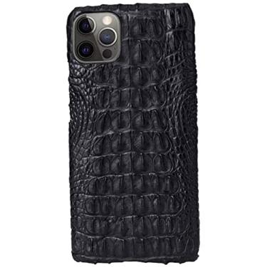 Imagem de MAALYA Capa de telefone de negócios de luxo, capa respirável à prova de choque para iPhone 12 Pro Max (2020) 6,7 polegadas [proteção de tela e câmera] (cor: osso traseiro)