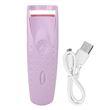 Imagem de Modelador de Cílios Aquecido, Modelador de Cílios Elétrico, Modelador de Cílios Aquecido de Longa Duração Recarregável USB C para Cílios Naturais (Roxa)