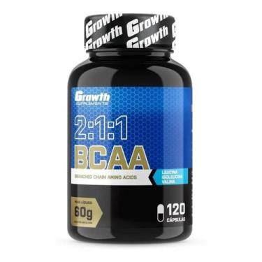 Imagem de Bcaa 120 Capsulas Growth Supplements 2:1:1 - Aminoacido