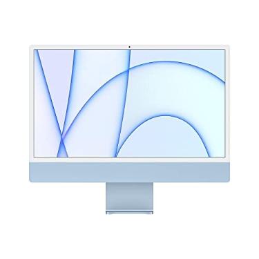 Imagem de Apple iMac (de 24 polegadas, Processador M1 da Apple com CPU 8‑core e GPU 8‑core, 8 GB RAM, 256 GB) - Azul