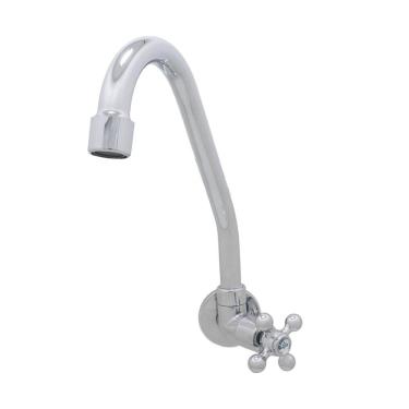 Imagem de Torneira Pia Cozinha Parede Bica Móvel Cromado Luxo