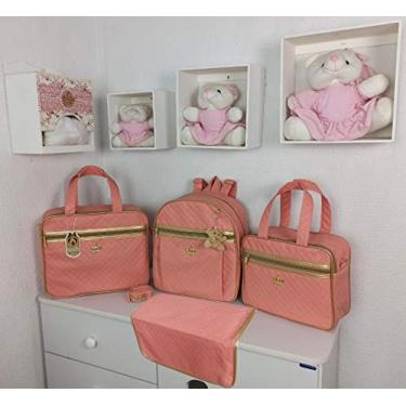 Imagem de Evundile Kit para Bebê - Bolsa de Saída Maternidade com Mochila e Trocador + Chaveiro