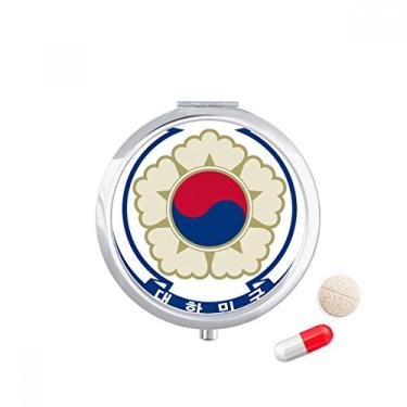 Imagem de Porta-comprimidos com emblema nacional da Coreia