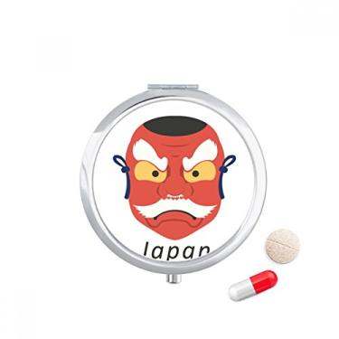 Imagem de Caixa de comprimidos tradicional japonesa com cabeça de fantasma local para armazenamento de remédios