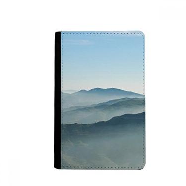 Imagem de Porta-passaporte Sunshine Mountains Sky Fog Nature Notecase Burse capa carteira porta-cartões