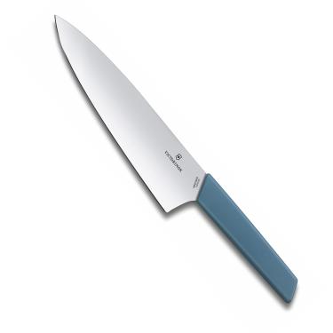 Imagem de Faca para fatiar Victorinox Swiss Modern Colors, cabo Azul, 20cm