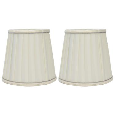 Imagem de OKJHFD 2 peças abajures de tecido para abajur de mesa e luminária de chão, abajur de lustre de estilo moderno 4,5 x 6,0 x 5,5 pol
