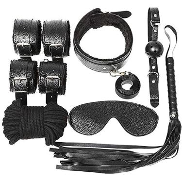 Imagem de Bondage Conjunto de couro Bondage Brinquedos sexuais eróticos para adultos BDSM Algemas Jogo sexual Gay Brinquedos bdsm femininos mordaça sexual