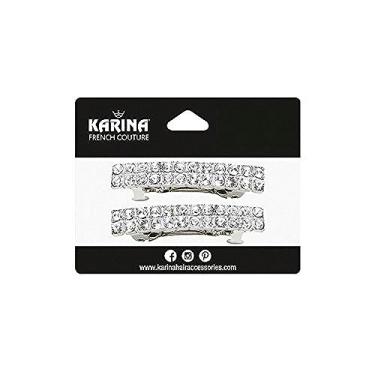 Imagem de Clipe de cabelo com strass, 3,5 cm