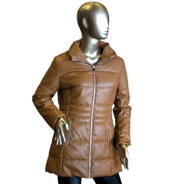 Imagem de Jaqueta Feminina Alongada Couro Ecológico Facinelli 620279