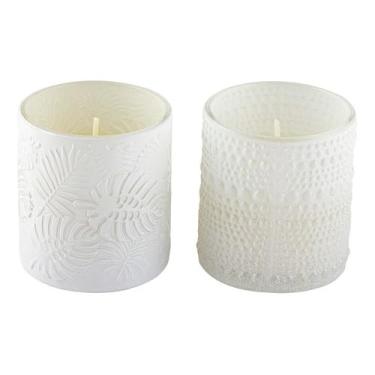 Imagem de Velas Decorativas Aromatizadas - Aroma de Orquídeas, Florais e Almíscar - 2 unidades