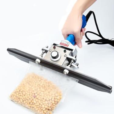 Imagem de Seladora TéRmica PortáTil De 550w - MáQuina Seladora De Saco Eficiente Com Temperatura AjustáVel/AlçA Antiderrapante - Para Sacos Kraft De Filme Laminado De Folha De AlumíNio,200MM