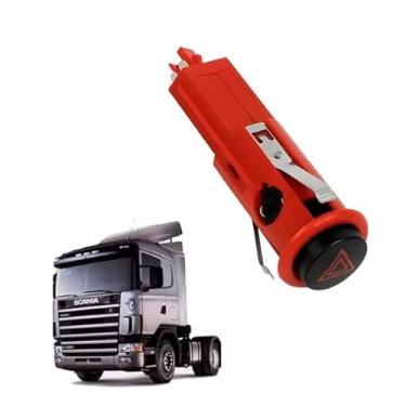 Imagem de BOTAO INTERRUPTOR PISCA ALERTA EMERGENCIA PARA SCANIA S4