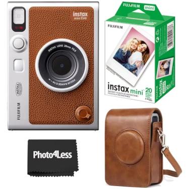 Imagem de Fujifilm Instax Mini EVO - Câmera Instantânea Híbrida - Pacote com Capa e Filme Instantâneo Twin Pack (16437396) - Marrom