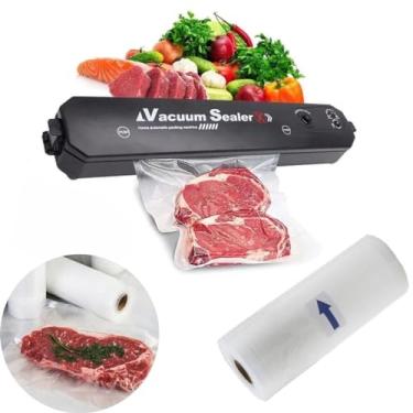 Imagem de Seladora Manual Embaladora Vácuo Portátil Doméstica Bivolt 110v/220v Acompanha e um rolo de 15cmx5m de embalagem á vacuo