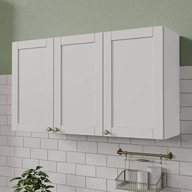 Imagem de Armário Aéreo 3 Portas 120cm Arizona Cabecasa Madeiramadeira Branco