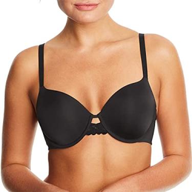 Imagem de Maidenform Sutiã feminino One Fab Fit com aro, sutiã camiseta de microfibra, sutiã conversível de cobertura total, Preto, 40DD