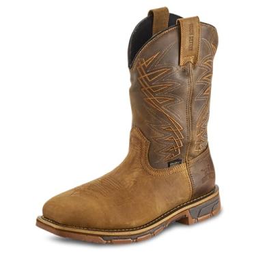 Imagem de Irish Setter Marshall Bota de trabalho masculina à prova d'água com bico quadrado de 28 cm, Marrom, 11.5 Wide