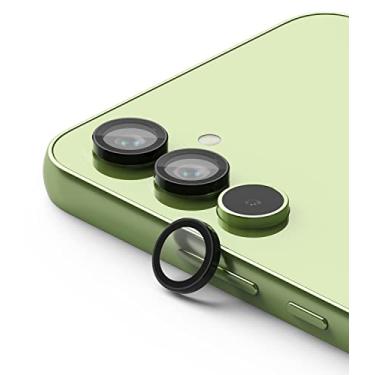 Imagem de Ringke Moldura de lente de câmera de vidro compatível com Samsung Galaxy A54 5G, adesivo de capa protetora de lente de câmera individual de metal de alumínio - preto