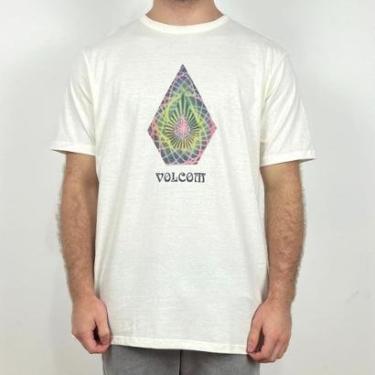 Imagem de Camiseta Volcom Star Shields Off White-Masculino