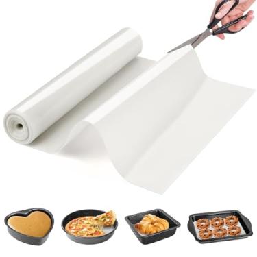 Imagem de Rolo de tapete de cozimento de silicone - tapete de massa antiaderente, tapete de pastelaria de grau alimentício, tapete de bancada de cozinha de silicone antiderrapante, tapete de fritadeira a ar reutilizável, forros de geladeira laváveis à prova de óleo