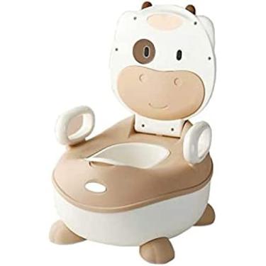 Imagem de Assento de treinamento penico infantil para meninos e meninas - vaso sanitário fofo para bebê, marrom