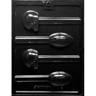 Imagem de Grandmama's Goodies S111 Molde de sabão de chocolate e pirulito de pretzel para futebol americano e capacete com instruções de moldagem exclusivas... (1)