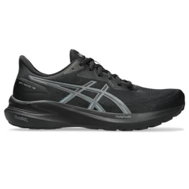 Imagem de ASICS Tênis de corrida masculino GT-1000 13, Preto/aço cinza, 10 X-Wide