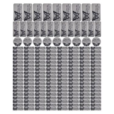 Imagem de Adesivo Etiqueta Escolar Personalizado Vinil Borboleta 175UN