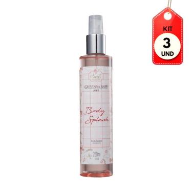 Imagem de Kit C/03 Giovanna Baby Peach Body Splash Desodorante 260ml