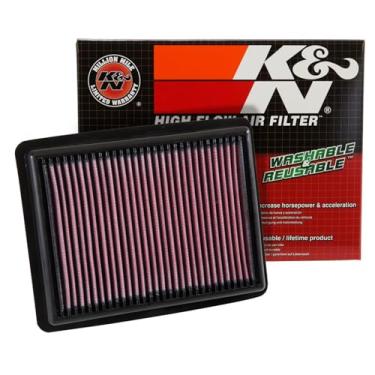 Imagem de K&N Filtro de ar do motor: Alto desempenho, Premium, lavável, filtro de substituição: Serve para HONDA 2015-2017 (Civic IX Type R, Civic Type R), 33-3058