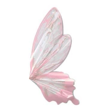 Imagem de Esquirla 40 peças de papel de embrulho de buquê de flores, arranjos de decoração de embrulho floral, asas de borboleta, artesanato faça você mesmo para o dia, Rosa