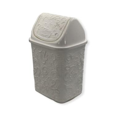 Imagem de CESTO DE PIA 4,5L RENDA FLORAL PP - BR