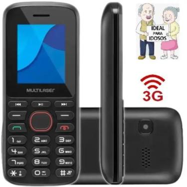 Imagem de Celular Simples Para Idosos 3g Dual Chip Radio Fm Lanterna - Multilase