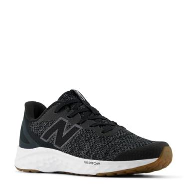 Imagem de New Balance Tênis masculino Fresh Foam Arishi V4 com cadarço, Preto/Phantom, 18