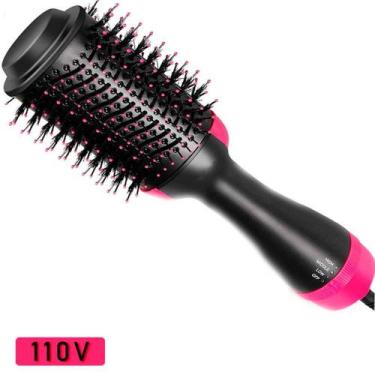 Imagem de Escova De Cabelo E Secador 2 Em 1 Soft  Cor Preto E Rosa - BELLATOR