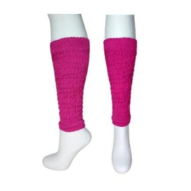 Imagem de 1 Par Meia Polaina Colorida Feminina Fitness Ginástica Treino Aeróbica