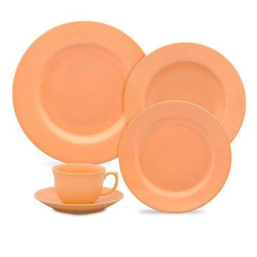 Imagem de Aparelho de Jantar 30 Peças Flamingo Peach Oxford