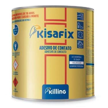 Imagem de Cola Adesivo de Contato 250 Embalagem 2,8 Kg Tradicional Kisafix Killi