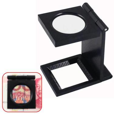 Imagem de Lupa De Bolso Conta Fios Ampliação 8x 20mm Dobrável MG14110 - Jiaxi