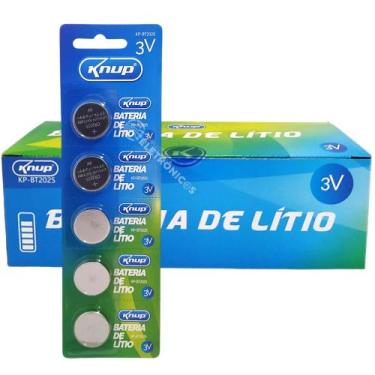 Imagem de CAIXA FECHADA Bateria Botão Lítio KPBT2025 (MOEDA) 3v Para Brinquedos 