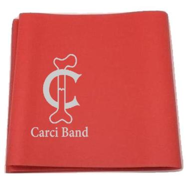 Imagem de Faixa Elástica 150x15cm Carci Band Nível Super Leve, Vermelho