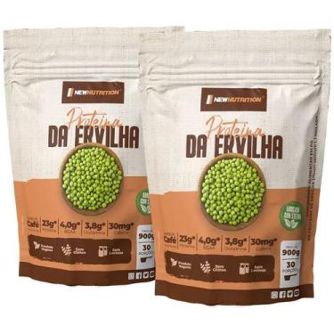 Imagem de Combo 2 Proteína Isolada da Ervilha 900g Café NEWNUTRITION, Único, Caf